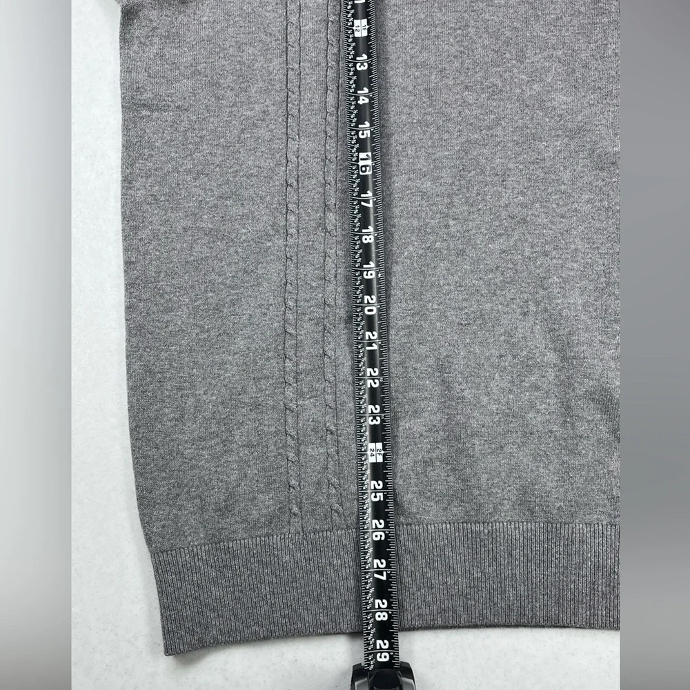 Ben Sherman Men’s Gray Long Sleeve Button Collar Pullover Sweater. Medium - Picture 6 of 9